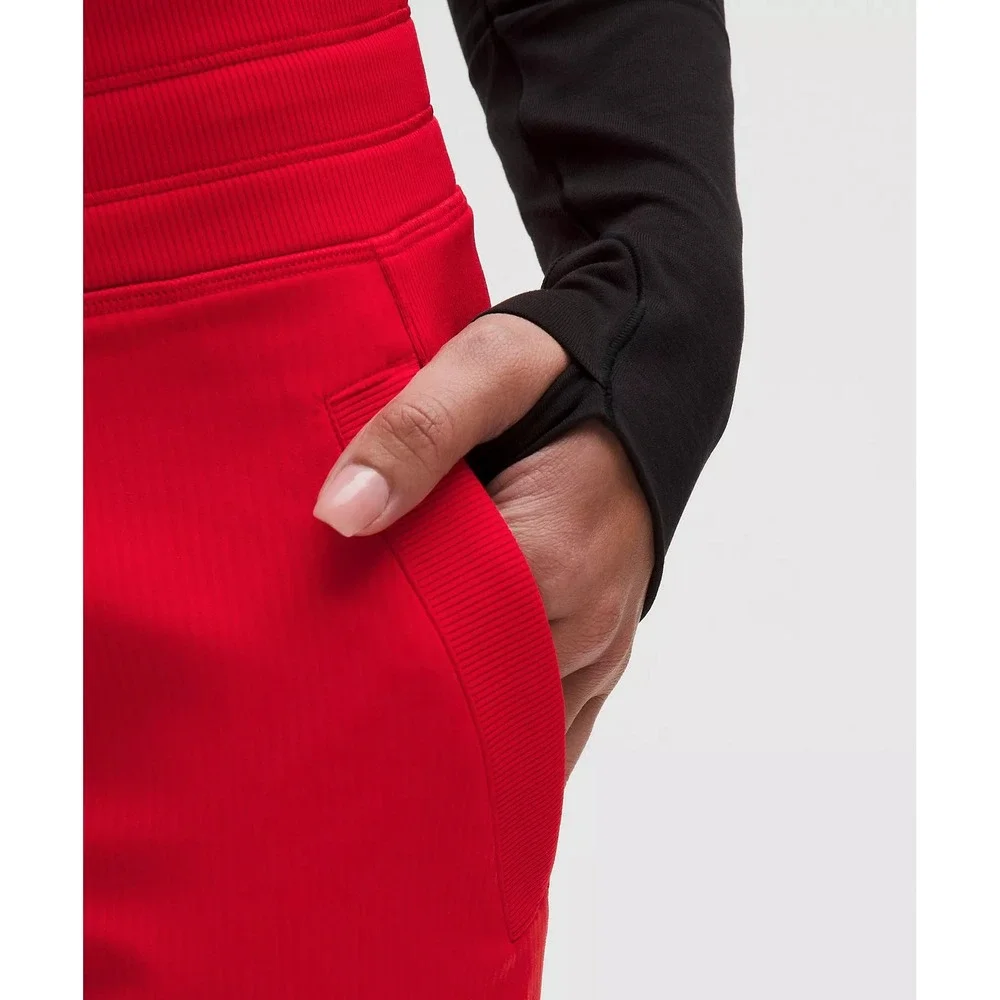 390-Lululemon-Dance Studio Mid-Rise Pant Regular-Oxford Red - Picture 5 of 11